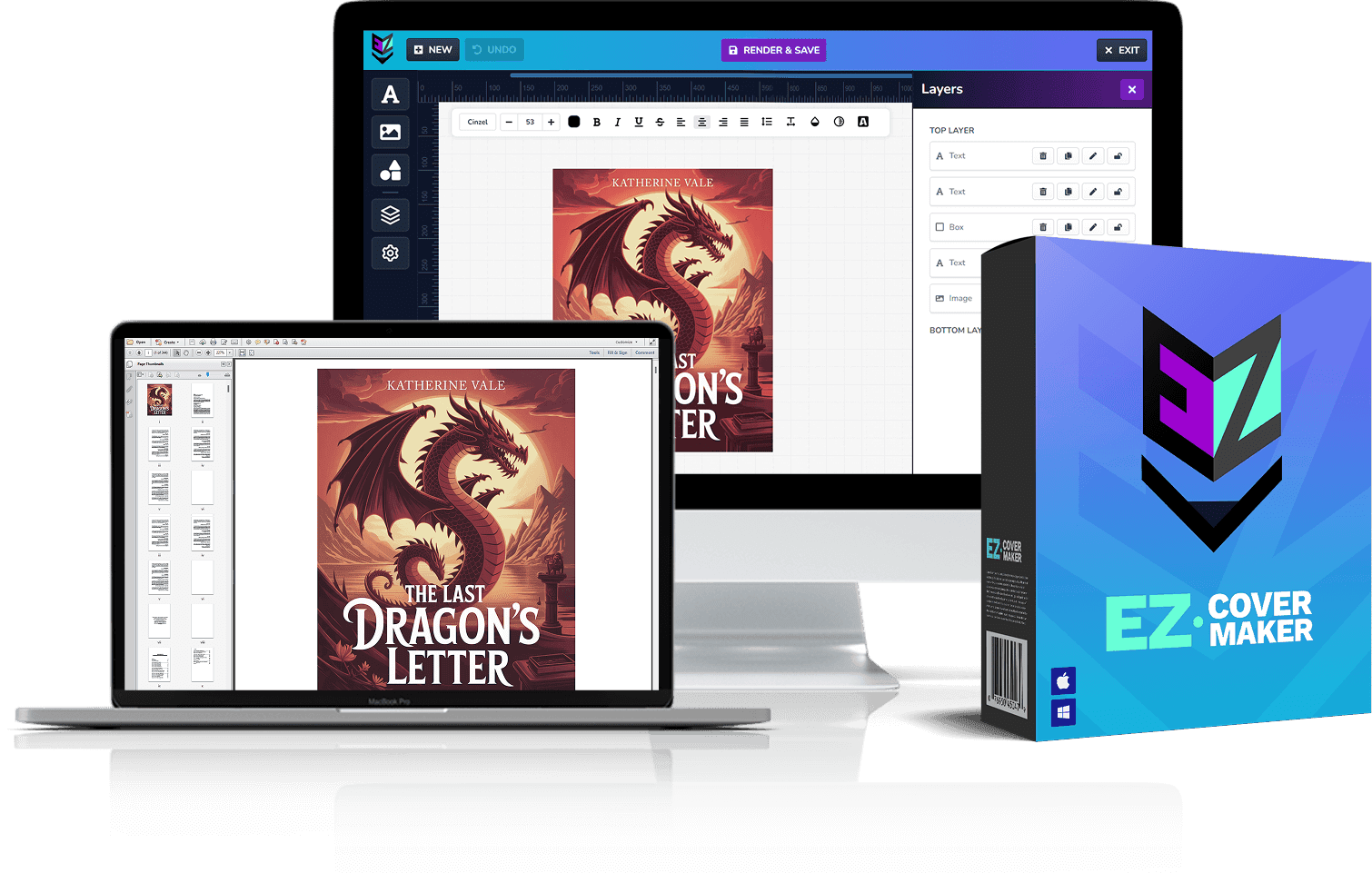 EZ Cover Maker Product Mockup